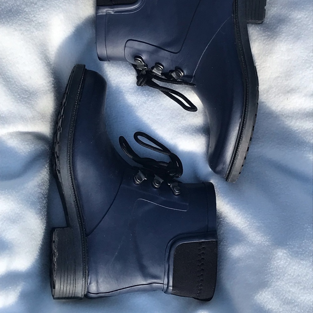 Navy Rain Boots